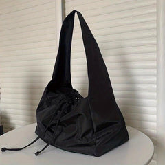 Nylon Drawstring Tote Bag Large Capacity Shopping Bag