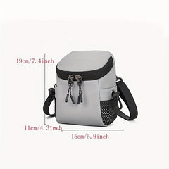 Casual Crossbody Bag Zipper Nylon Shoulder Bag