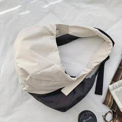 Large Capacity Ruched Crossbody Bag for Sports Gym Travel