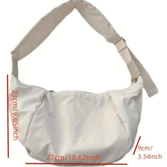 Large Capacity Ruched Crossbody Bag for Sports Gym Travel