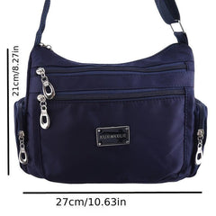 Waterproof Nylon Shoulder Bag Women's Crossbody Bag