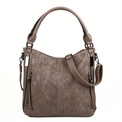 Vintage Leather Hobo Bag Crossbody Handbag for Work & Travel