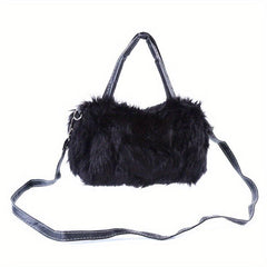 Y2K Fluffy Crossbody Bag Faux Fur Shoulder Purse