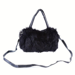 Y2K Fluffy Crossbody Bag Faux Fur Shoulder Purse