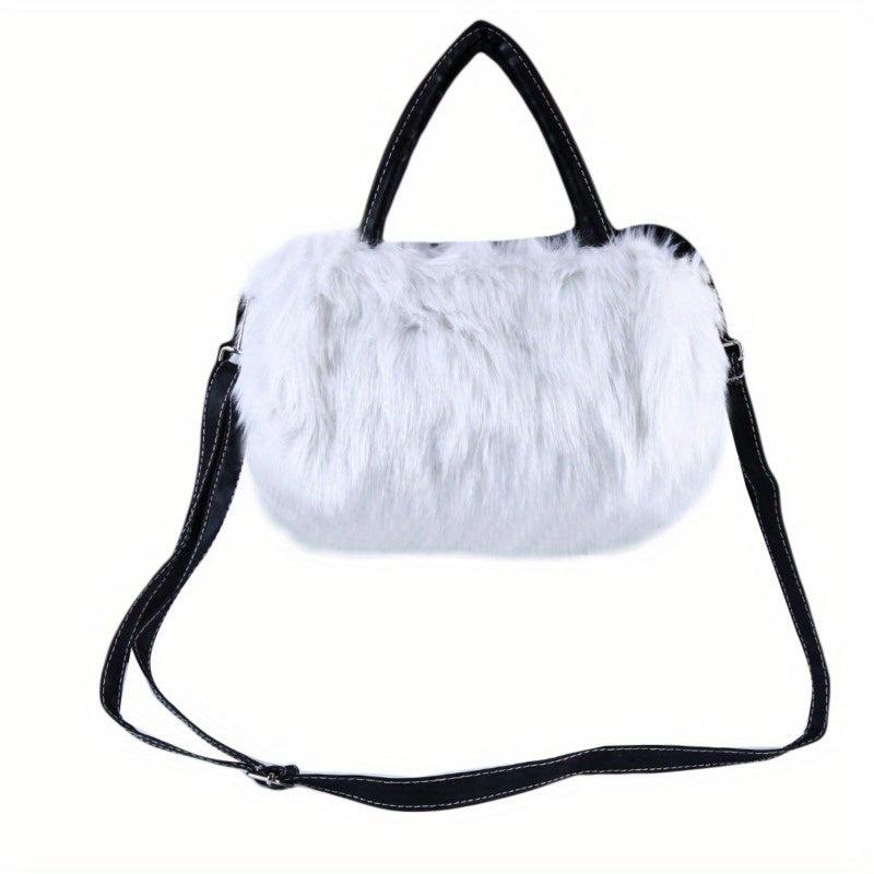 Y2K Fluffy Crossbody Bag Faux Fur Shoulder Purse