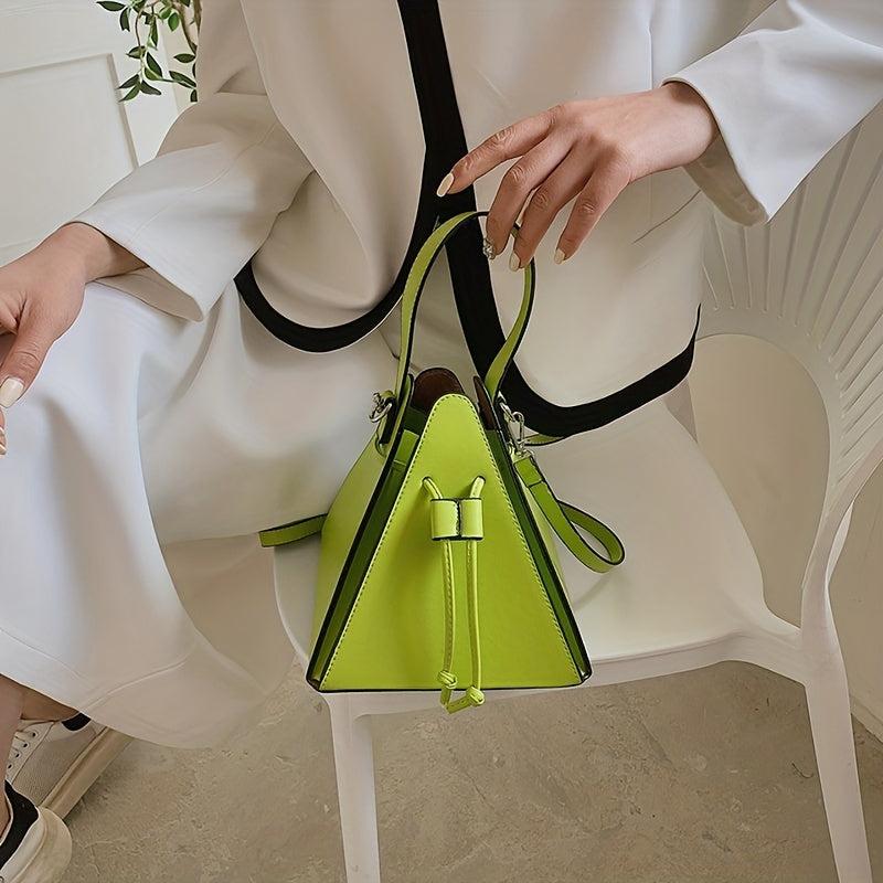 Mini Drawstring Crossbody Bag Faux Leather Clutch Purse