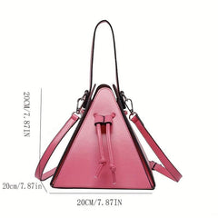 Mini Drawstring Crossbody Bag Faux Leather Clutch Purse