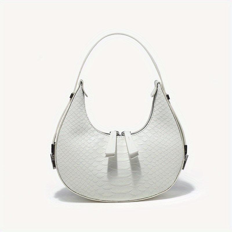 Crocodile Hobo Bag Women Vegan Leather Shoulder Purse