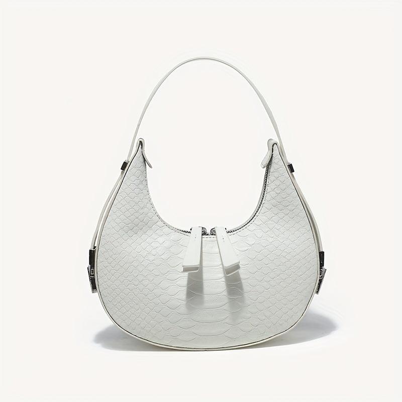 Crocodile Hobo Bag Women Vegan Leather Shoulder Purse
