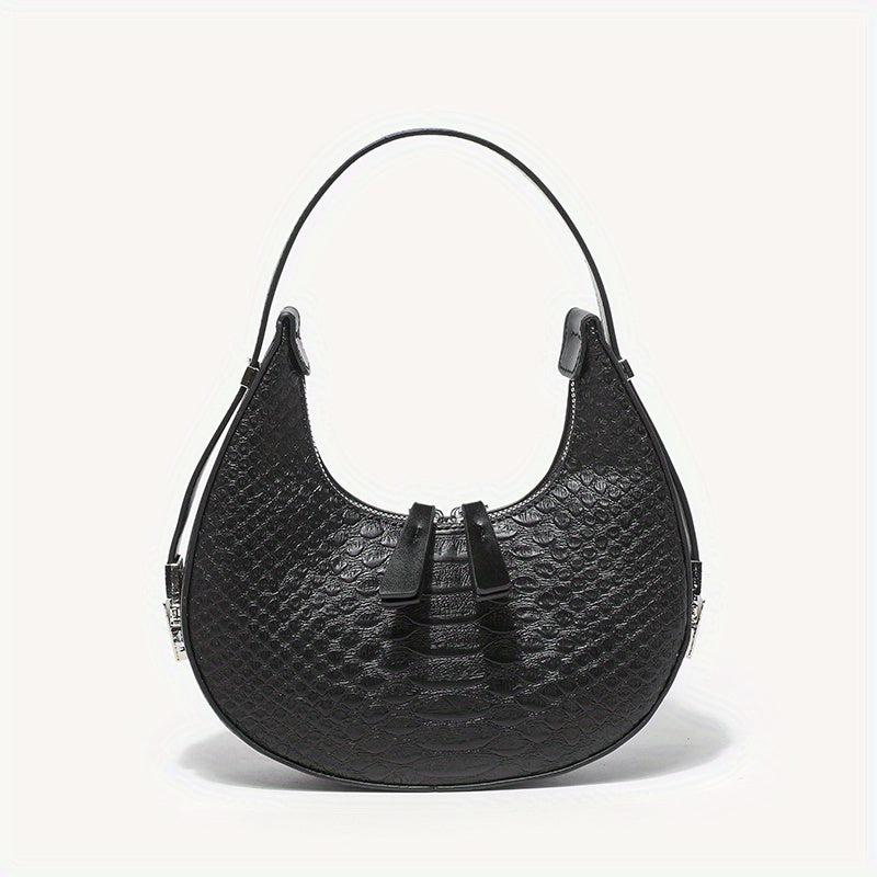 Crocodile Hobo Bag Women Vegan Leather Shoulder Purse