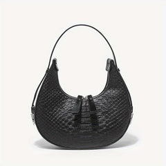 Crocodile Hobo Bag Women Vegan Leather Shoulder Purse