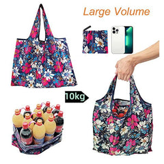 Large Capacity Printed Tote Bag Lightweight Foldable Shopping Bag