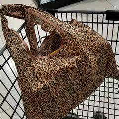 Large Capacity Printed Tote Bag Lightweight Foldable Shopping Bag