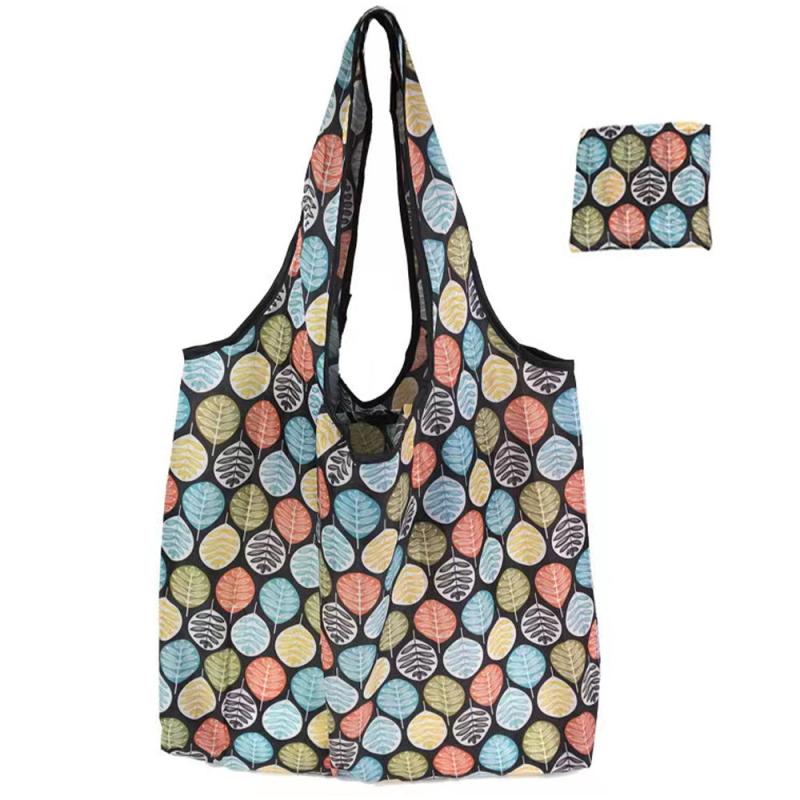 Large Capacity Printed Tote Bag Lightweight Foldable Shopping Bag
