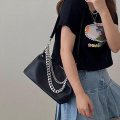 Vegan Crossbody Bag PU Shoulder Bag Women's Casual Hobo Purse