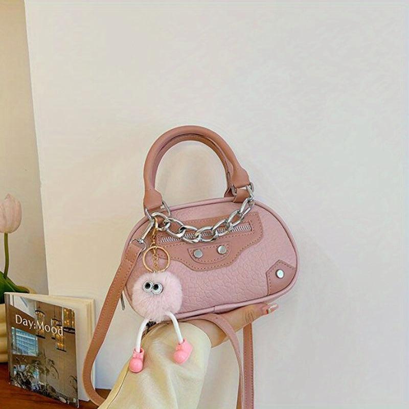 Niche Boston Satchel Bag Women's Chain Handbag