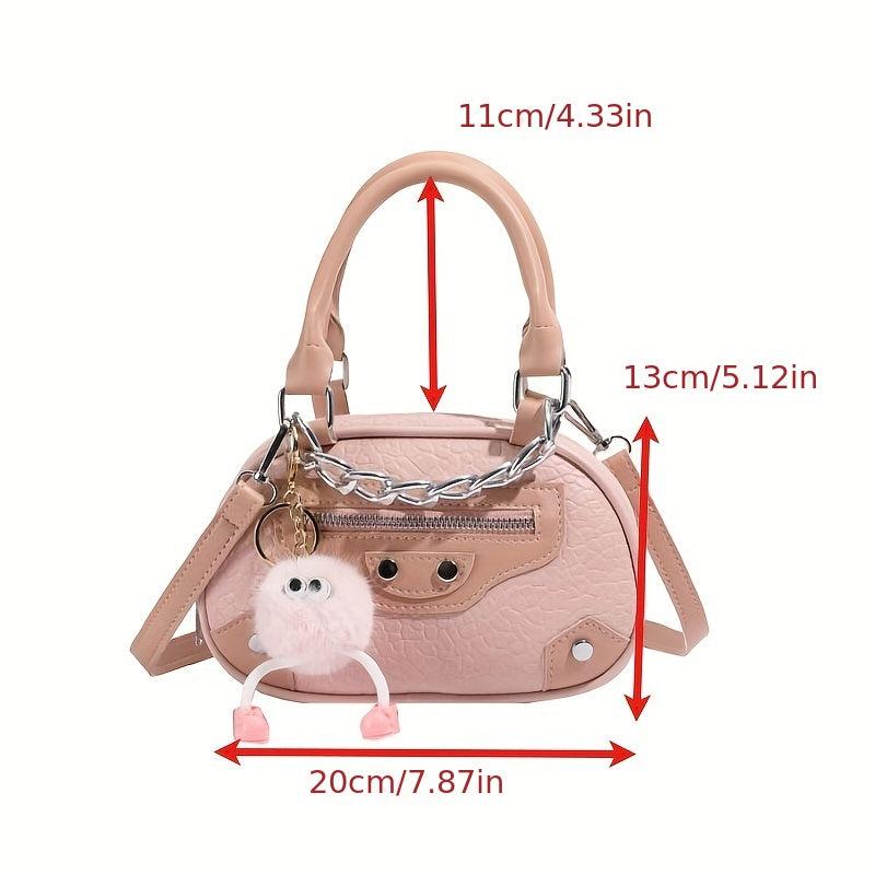 Niche Boston Satchel Bag Women's Chain Handbag