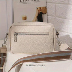 Minimalist Shoulder Bag Crossbody with Wide Strap