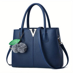 Large Capacity Tote Bag PU Leather Shoulder Bag