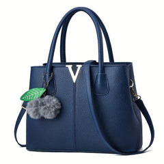 Large Capacity Tote Bag PU Leather Shoulder Bag