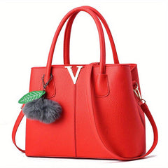 Large Capacity Tote Bag PU Leather Shoulder Bag