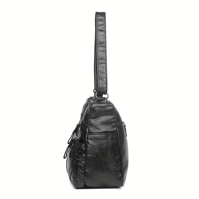 Large Capacity Faux Leather Tote Bag