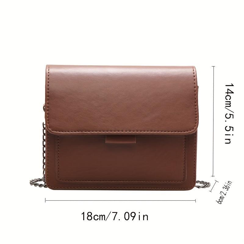 Mini Flap Crossbody Bag Wide Strap Purse Classic Shoulder Bag