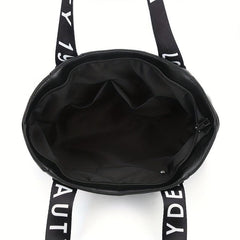 Embroidered Floral Shoulder Bag Large Capacity Tote Bag
