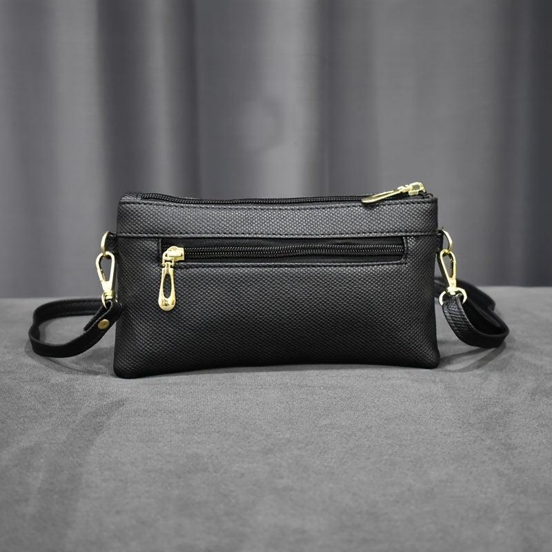 Metal Decor Clutch Purse Crossbody Bag Wristlet Phone Bag 8 3 4 3 0 6 inch