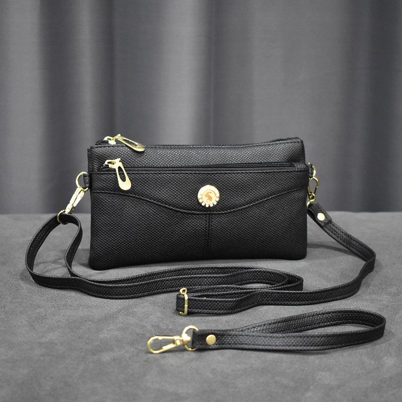 Metal Decor Clutch Purse Crossbody Bag Wristlet Phone Bag 8 3 4 3 0 6 inch
