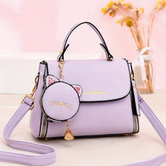 Minimalist Satchel Crossbody Bag for Work with Mini Purse