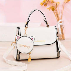 Minimalist Satchel Crossbody Bag for Work with Mini Purse