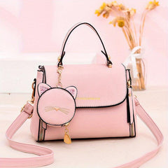 Minimalist Satchel Crossbody Bag for Work with Mini Purse