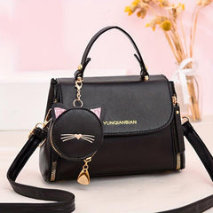 Minimalist Satchel Crossbody Bag for Work with Mini Purse