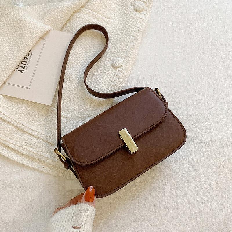 Solid Square Underarm Bag Women's Minimalist Shoulder Bag