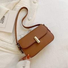 Solid Square Underarm Bag Women's Minimalist Shoulder Bag