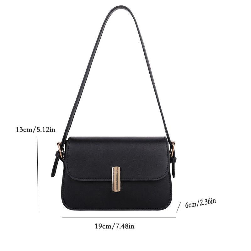 Solid Square Underarm Bag Women's Minimalist Shoulder Bag