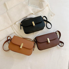 Solid Square Underarm Bag Women's Minimalist Shoulder Bag