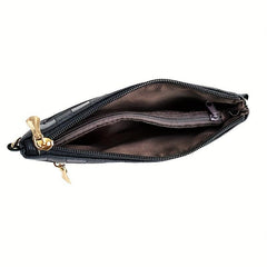 Plaid Embossed Crossbody Bag Clutch Purse Square Wrist Bag