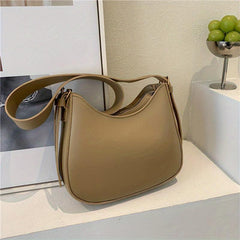 Crescent Hobo Bag Solid Shoulder Bag Women's Casual Handbag