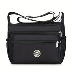 Letter Patch Decor Crossbody Bag Women's Shoulder Bag For Travel & Daily