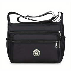 Letter Patch Decor Crossbody Bag Women's Shoulder Bag For Travel & Daily