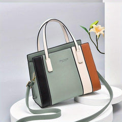 Colorblock Tote Bag Classic Shoulder Bag