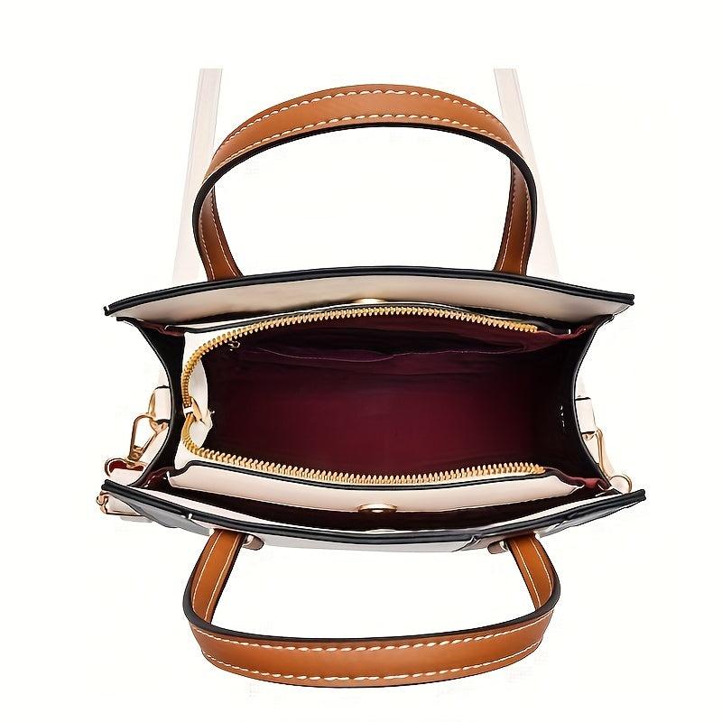 Colorblock Tote Bag Classic Shoulder Bag