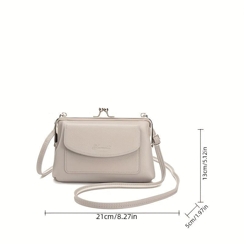 Women's Crossbody Clutch Purse Shoulder Bag in PU Leather