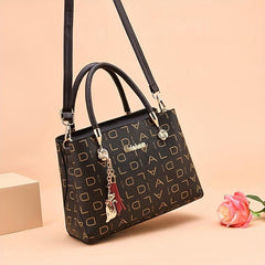 Vintage Pattern Tote Satchel Bag For Work