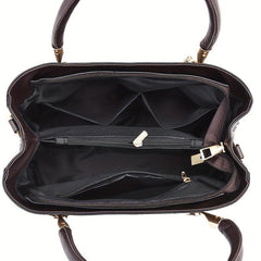 Vintage Pattern Tote Satchel Bag For Work