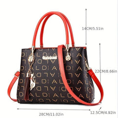 Vintage Pattern Tote Satchel Bag For Work