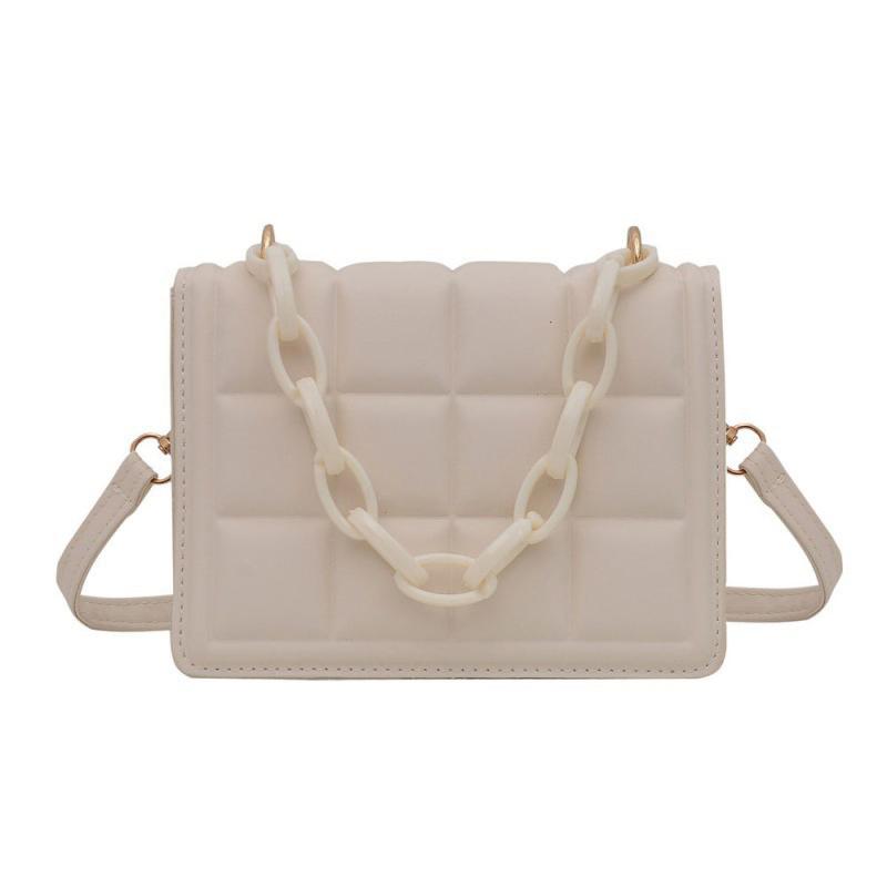 Geo Embossed Crossbody Bag Chain Handbag Purse For Women