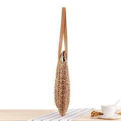 Straw Shoulder Bag Large Capacity Woven Beach Bag